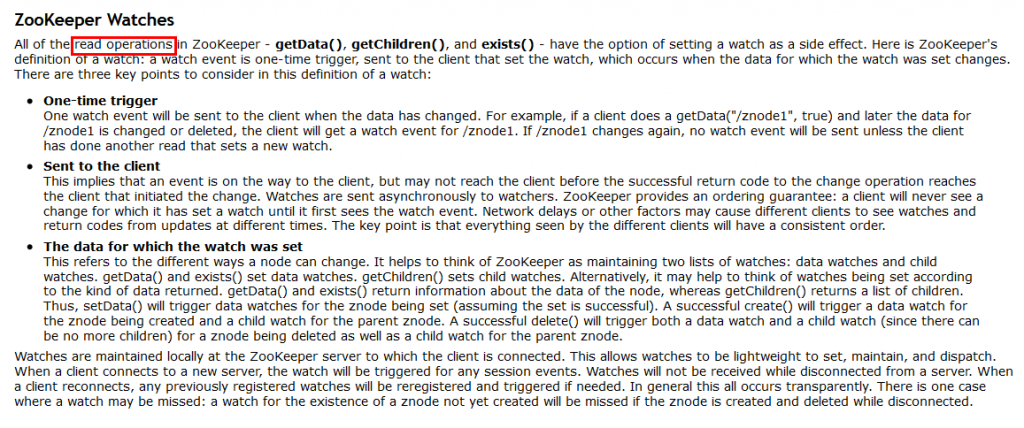 Java培训课程 Watch事件